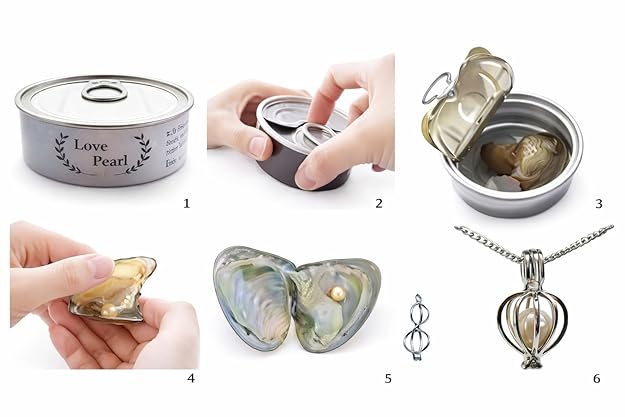 Wish Pearl Necklace Set | Best Gift for Valentine | Love Pearl | DIY Necklace Kit | Gifts For Girls/Women Valentine Gifts for Girlfriend Romantic for Her on Birthday